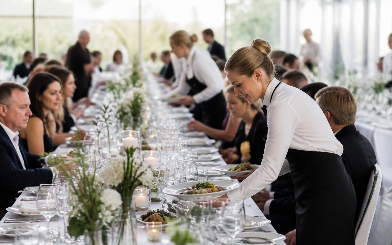 Catering using Revvo Tap review cards